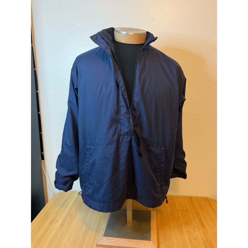 90s Vintage Nike Golf Clima-Fit Jacket Mens Large Navy Anorak Quarter Zip